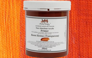 Non Absorbent Acrylic Primer MH Burnt Sienna Transparent 500ml
