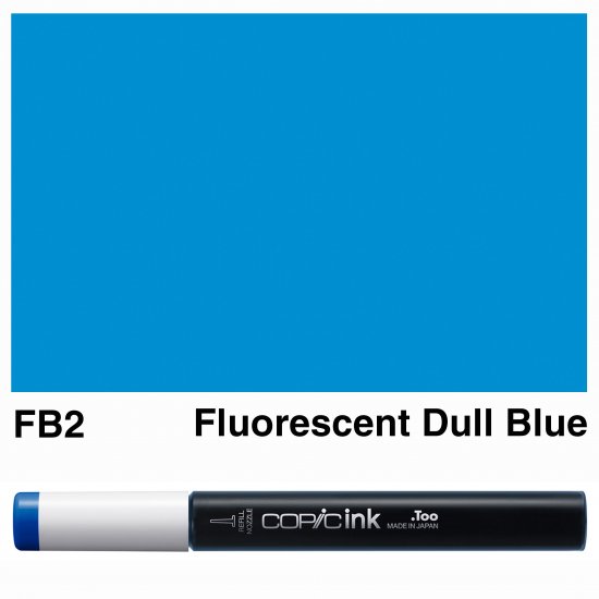 Copic Ink FB2-Fluorescent Dull Blue - Click Image to Close