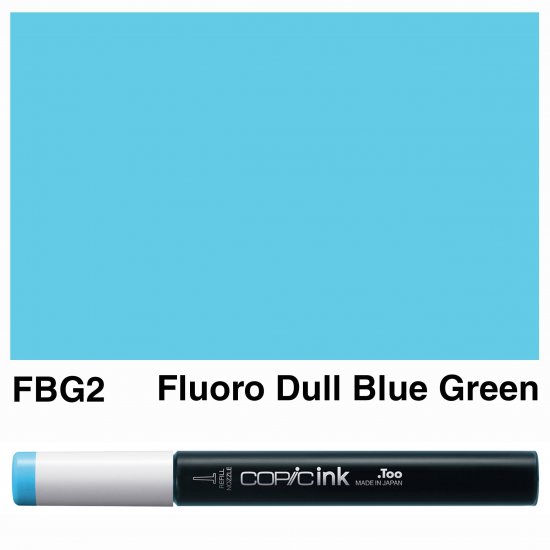 Copic Ink FBG2-Fluoro Dull Blue Green - Click Image to Close