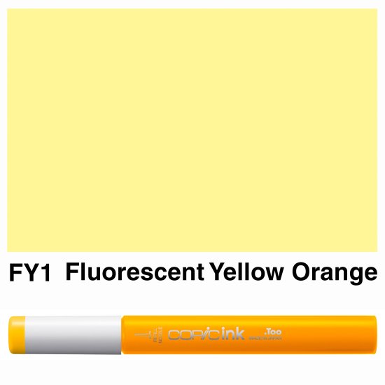 Copic Ink FY1-Fluorescent Yellow Orange - Click Image to Close