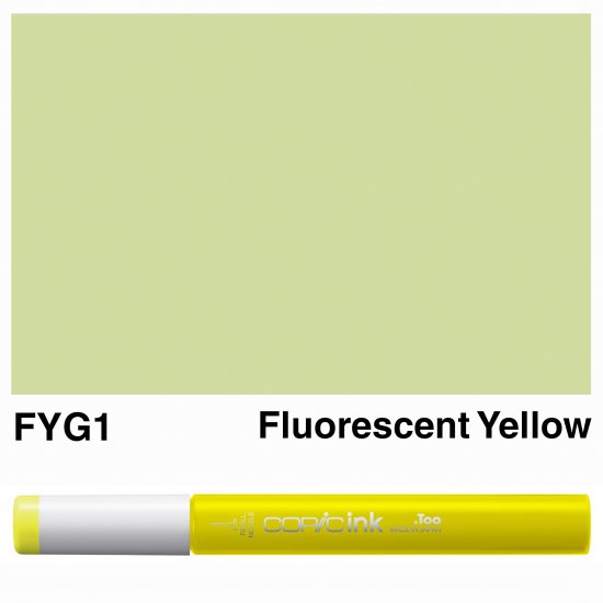 Copic Ink FYG1-Fluorescent Yellow - Click Image to Close