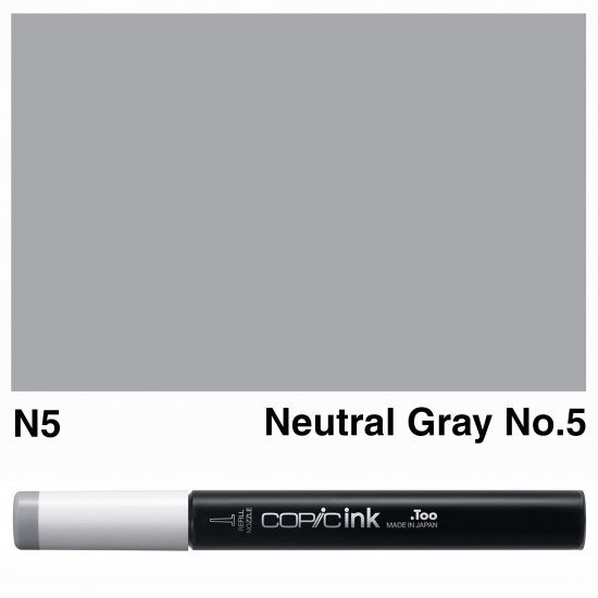 Copic Ink N5-Neutral Gray No.5 - Click Image to Close