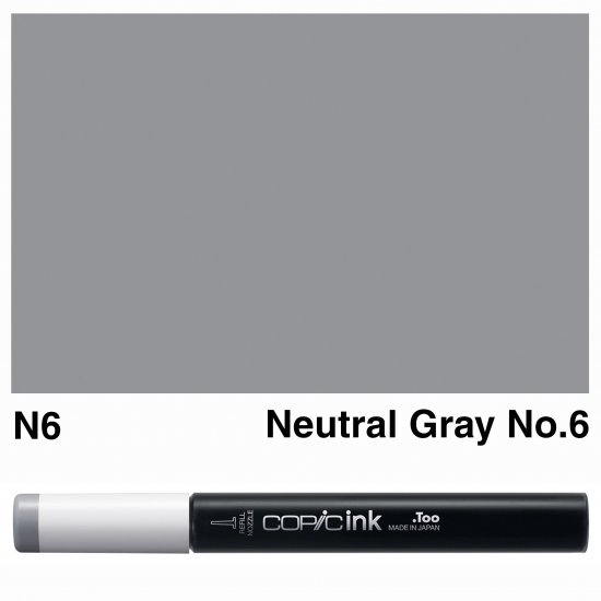 Copic Ink N6-Neutral Gray No.6 - Click Image to Close