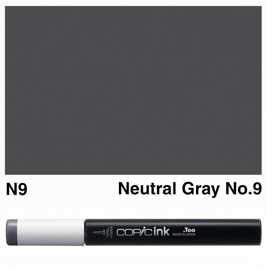 Copic Ink N9-Neutral Gray No.9 - Click Image to Close