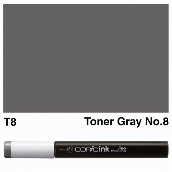 Copic Ink T8-Toner Gray No.8 - Click Image to Close