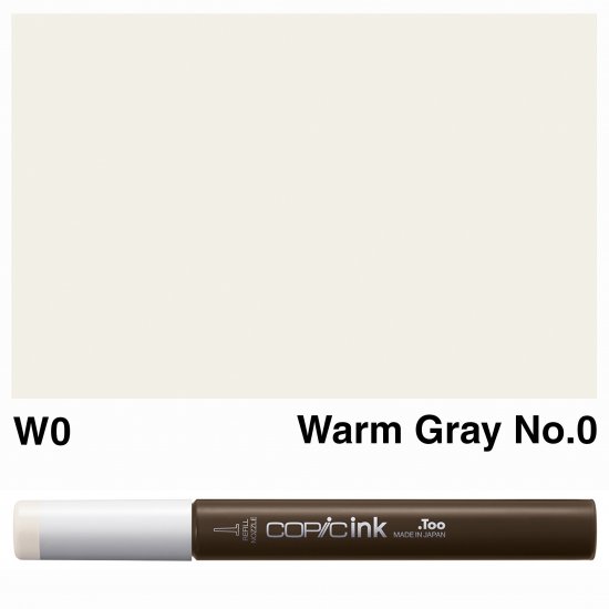 Copic Ink W0-Warm Gray No.0 - Click Image to Close