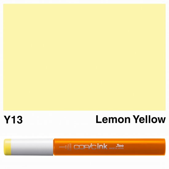 Copic Ink Y13-Lemon Yellow - Click Image to Close