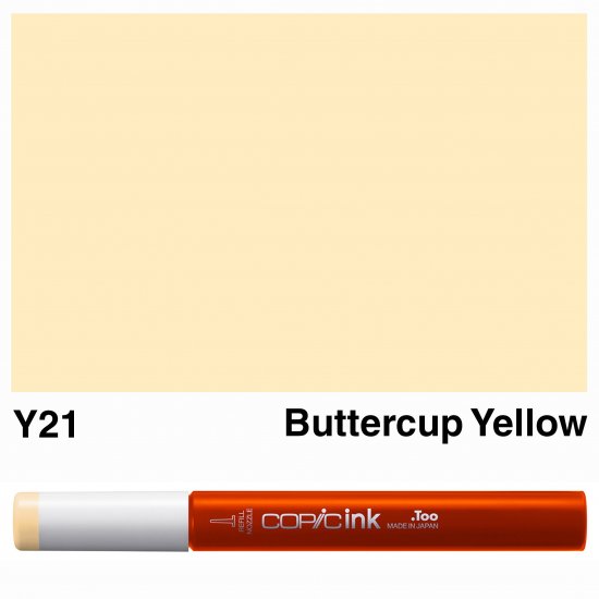 Copic Ink Y21-Buttercup Yellow - Click Image to Close