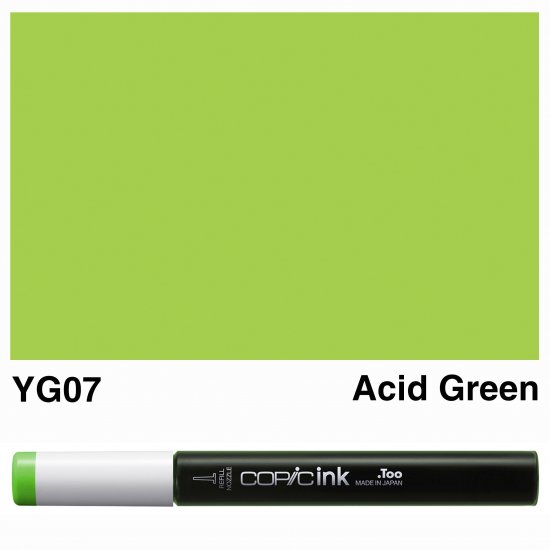 Copic Ink YG07-Acid Green - Click Image to Close