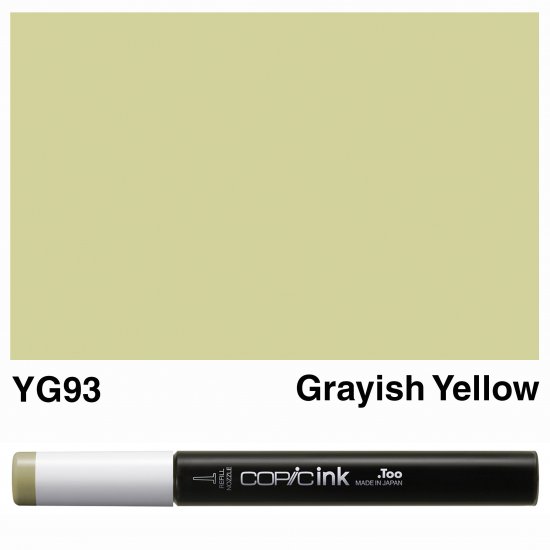 Copic Ink YG93-Grayish Yellow - Click Image to Close
