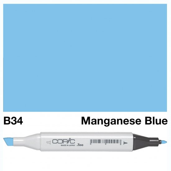 Copic Classic B34 Manganese Blue - Click Image to Close