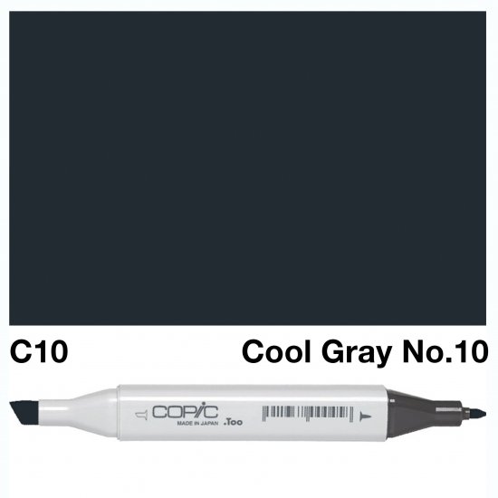 Copic Classic C10 Cool Gray 10 - Click Image to Close