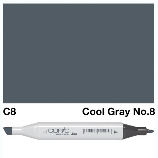 Copic Classic C08 Cool Gray 8 - Click Image to Close
