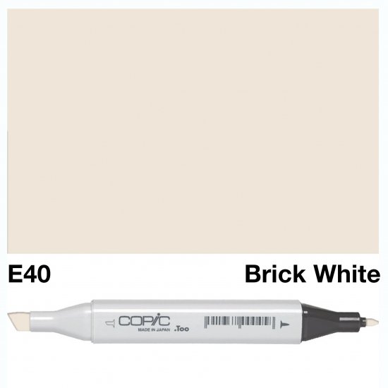 Copic Classic E40 Brick White - Click Image to Close