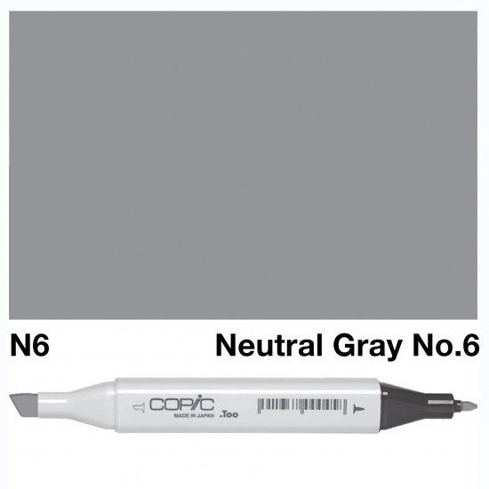 Copic Classic N06 Neutral Gray No6 - Click Image to Close