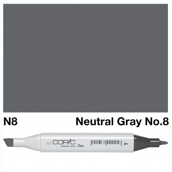 Copic Classic N08 Neutral Gray No 8 - Click Image to Close