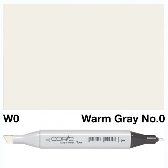 Copic Classic W0 Warm Gray No 0 - Click Image to Close