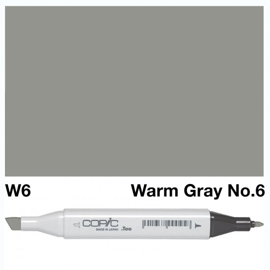 Copic Classic W06 Warm Gray 6 - Click Image to Close