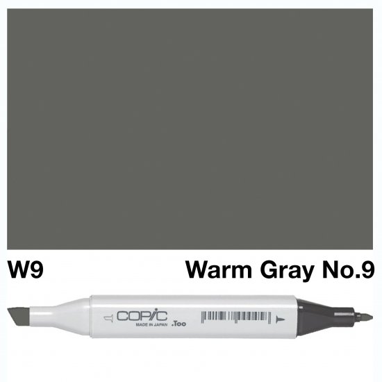 Copic Classic W09 Warm Gray 9 - Click Image to Close