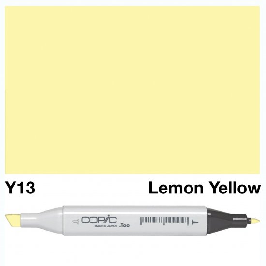 Copic Classic Y13 Lemon Yellow - Click Image to Close