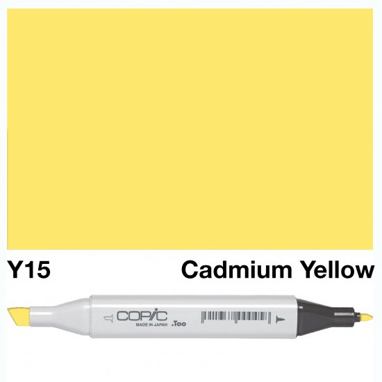 Copic Classic Y15 Cad Yellow - Click Image to Close