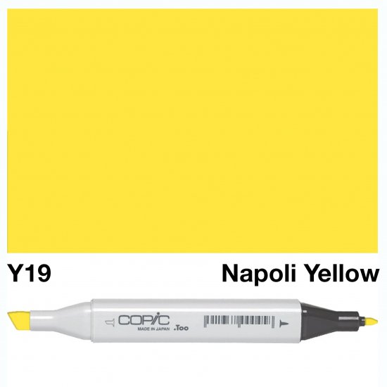 Copic Classic Y19 Napoli Yellow - Click Image to Close