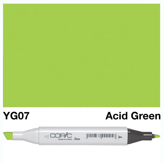 Copic Classic Yg07 Acid Green - Click Image to Close
