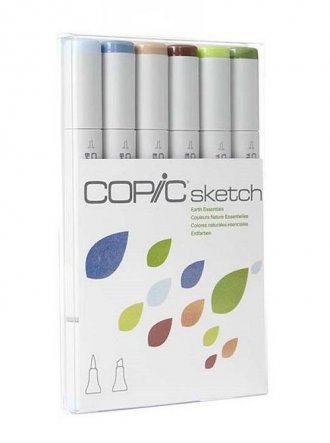 Copic Sketch Earth Essentials Set 6