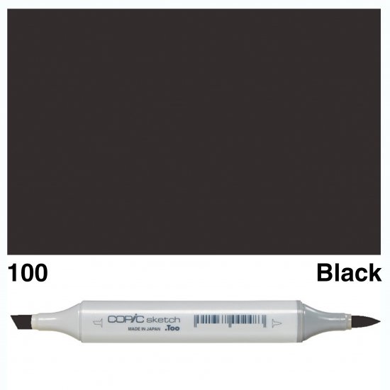 Copic Sketch 100-Black - Click Image to Close