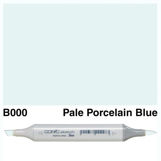 Copic Sketch B000-Pale Porcelain Blue - Click Image to Close