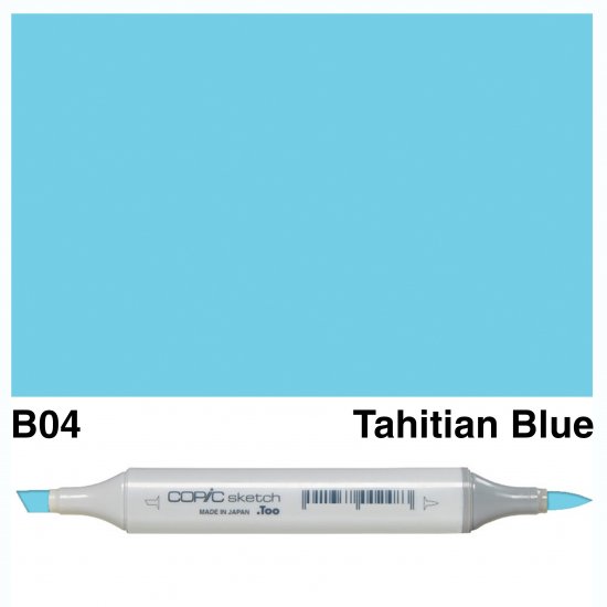 Copic Sketch B04-Tahitian Blue - Click Image to Close
