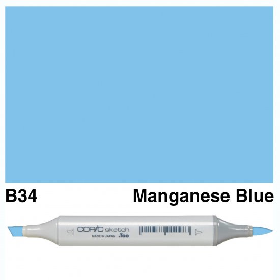 Copic Sketch B34-Manganese Blue - Click Image to Close