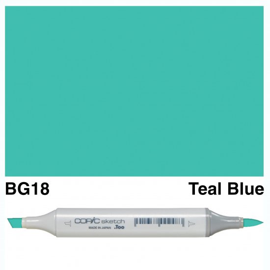 Copic Sketch BG18-Teal Blue - Click Image to Close