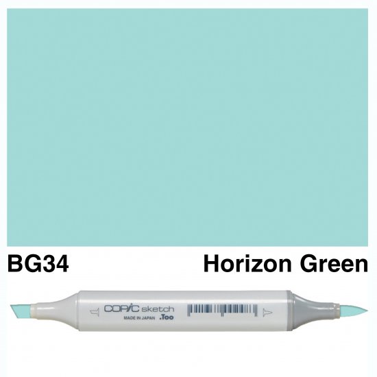 Copic Sketch BG34-Horizon Green - Click Image to Close