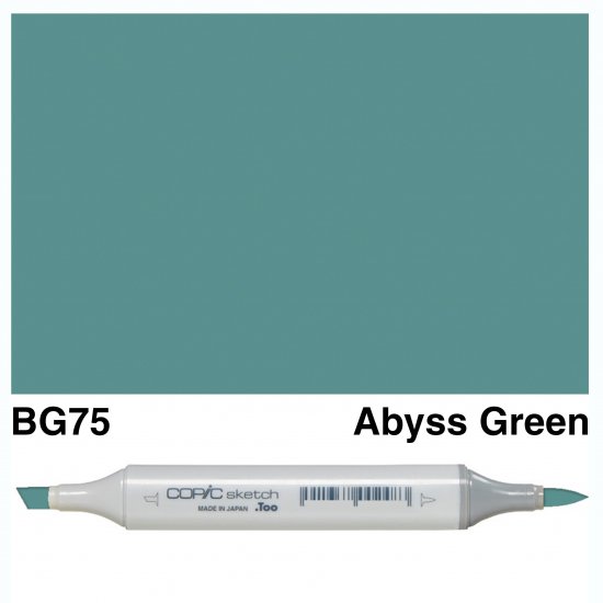 Copic Sketch BG75-Abyss Green - Click Image to Close