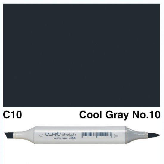 Copic Sketch C10-Cool Gray No.10 - Click Image to Close