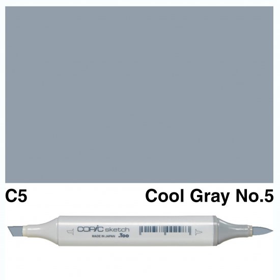 Copic Sketch C5-Cool Gray No.5 - Click Image to Close