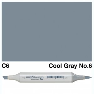 Copic Sketch C6-Cool Gray No.6