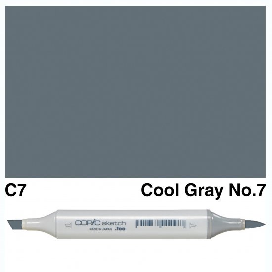 Copic Sketch C7-Cool Gray No.7 - Click Image to Close