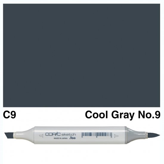 Copic Sketch C9-Cool Gray No.9 - Click Image to Close