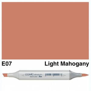 Copic Sketch E07-Light Mahogany