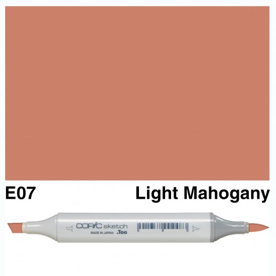 Copic Sketch E07-Light Mahogany - Click Image to Close