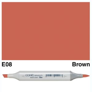 Copic Sketch E08-Brown