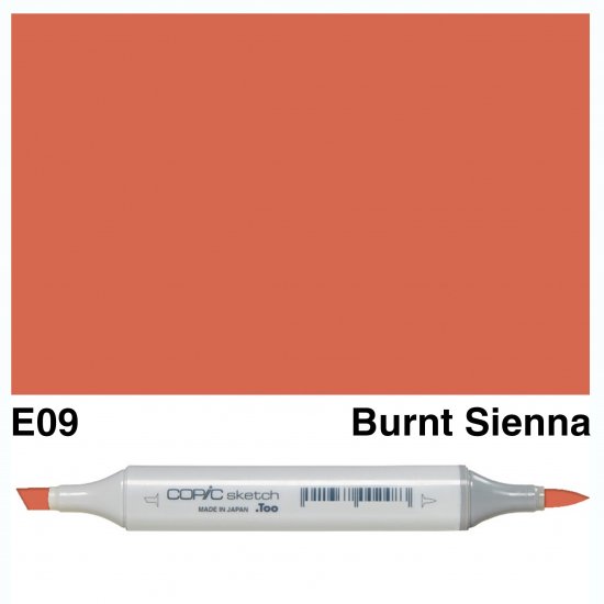 Copic Sketch E09-Burnt Sienna - Click Image to Close