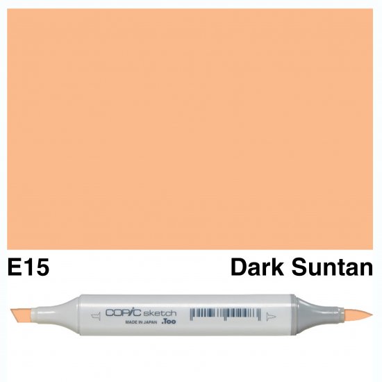 Copic Sketch E15-Dark Suntan - Click Image to Close