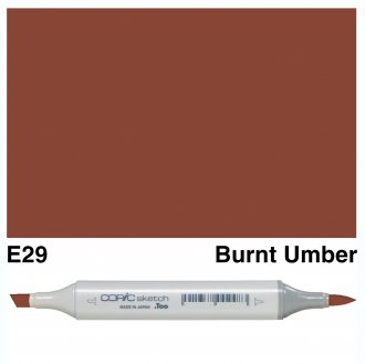 Copic Sketch E29-Burnt Umber