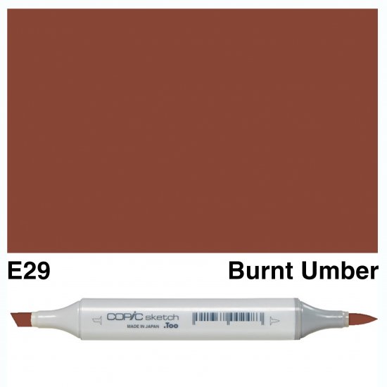 Copic Sketch E29-Burnt Umber - Click Image to Close