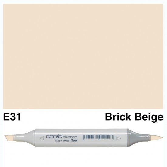 Copic Sketch E31-Brick Beige - Click Image to Close