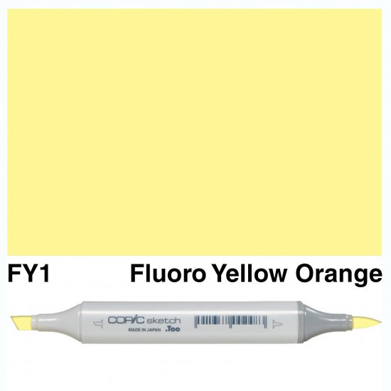 Copic Sketch FY1-Fluoro Yellow Orange - Click Image to Close