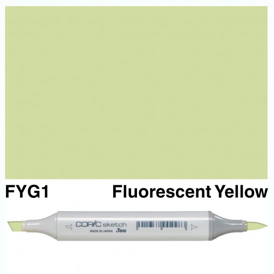 Copic Sketch FYG1-Fluorescent Yellow - Click Image to Close
